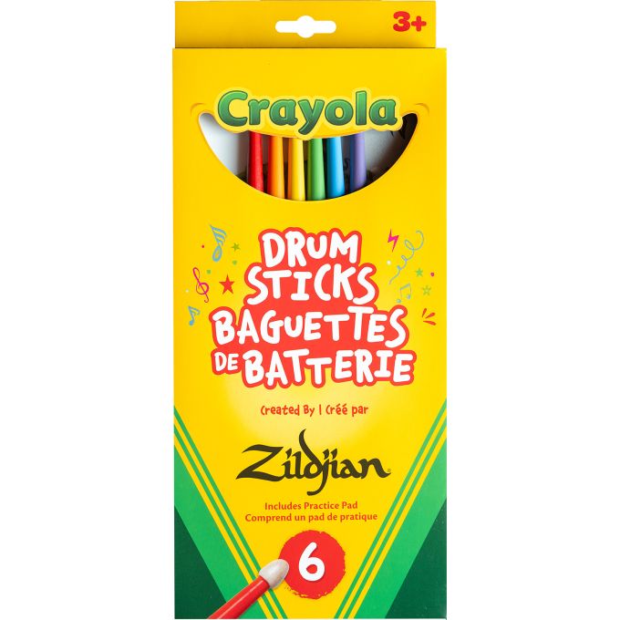 Pack Crayola 6 baguettes + pad