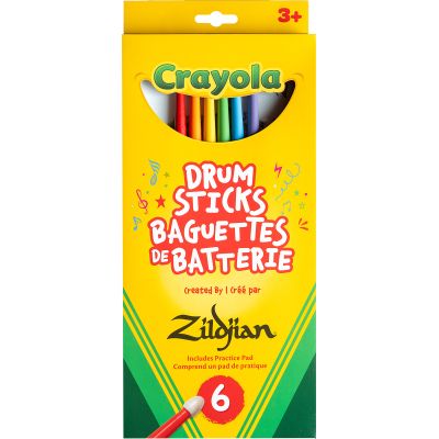 Pack Crayola 6 baguettes + pad