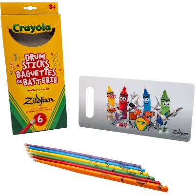 Pack Crayola 6 baguettes + pad